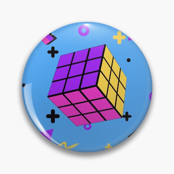 Item preview, Fun Colorful Retro 80s Rubiks Cube designed and sold by Tammystribe.