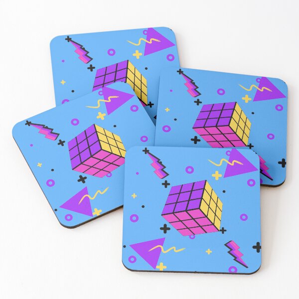 Item preview, Fun Colorful Retro 80s Rubiks Cube designed and sold by Tammystribe.