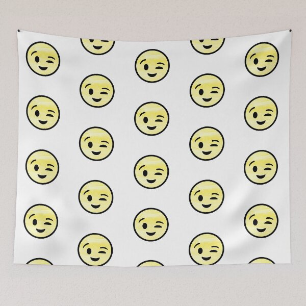 Item preview, winky face emoji designed and sold by violetsareblue8.