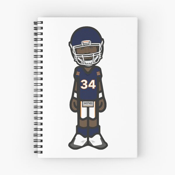 Item preview, Walter Payton Sweetness Chicago 34 Navy Illustration designed and sold by Bear Creative.