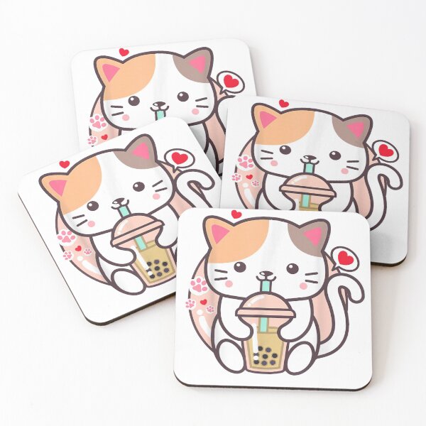 Item preview, Cat Boba Tea Bubble Tea Kawaii Anime Japanese Neko Girl Teen designed and sold by CarlFio.