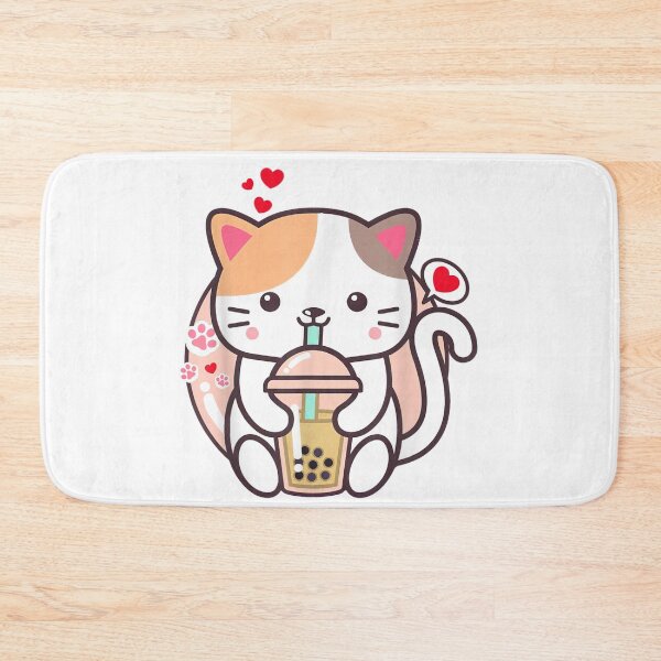 Item preview, Cat Boba Tea Bubble Tea Kawaii Anime Japanese Neko Girl Teen designed and sold by CarlFio.