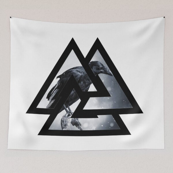 Item preview, Viking Valknut with Raven designed and sold by BerryCats.