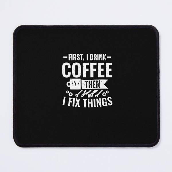 Item preview, Car Mechanical Drink Coffee Fix Things Car Mechanic Premium T-Shirt designed and sold by shop luisant.