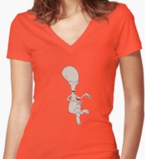 roger american dad Women's Fitted V-Neck T-Shirt