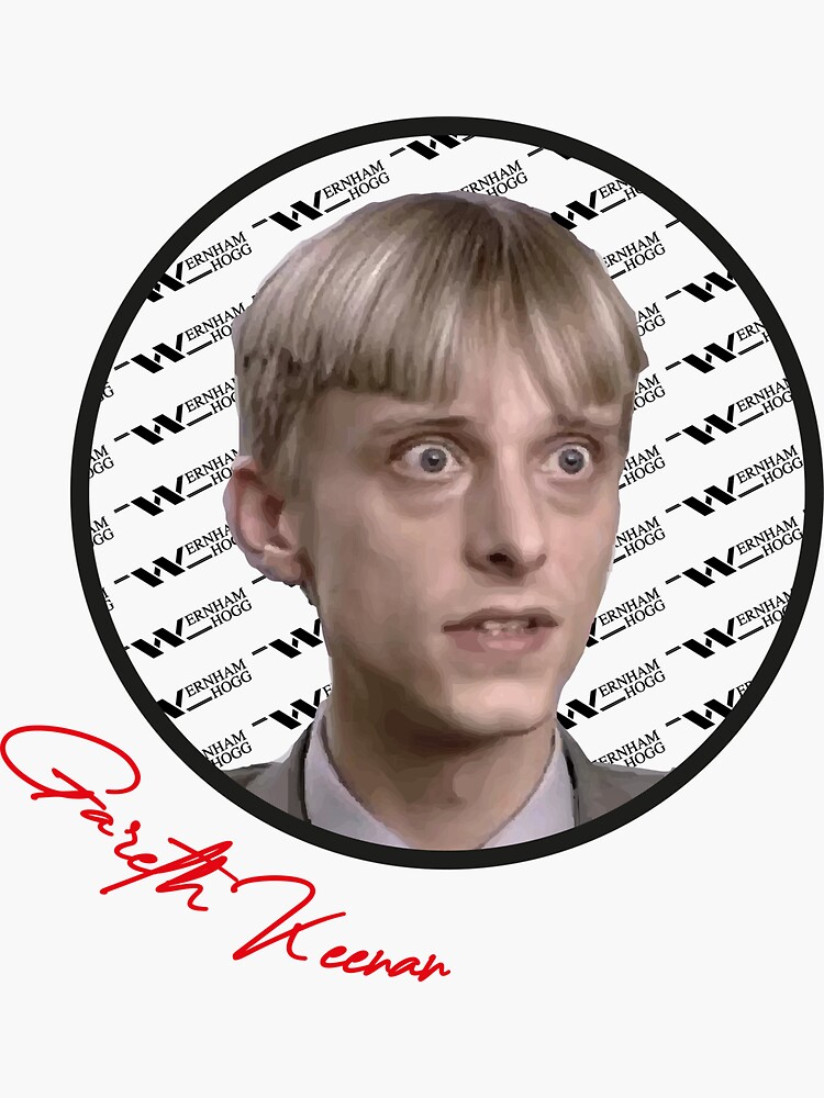 "UK The Office: Gareth Keenan Wernham Hogg Badge. Stylised Vector Art ...