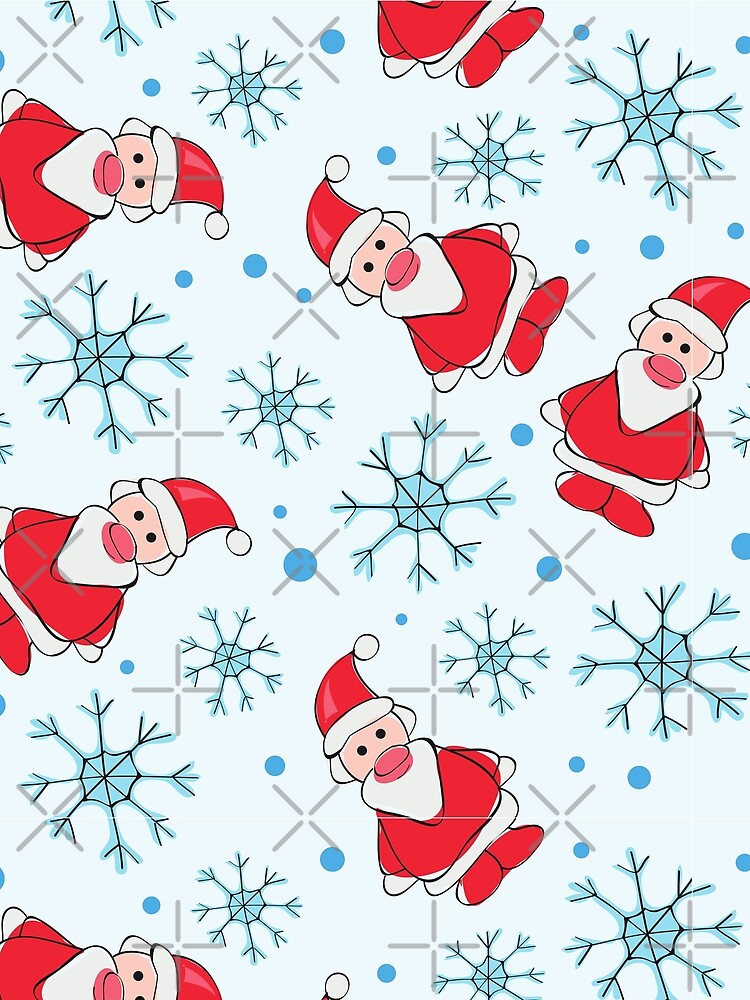 Thumbnail 3 of 3, Scarf, Santa Pattern designed and sold by jayron88.