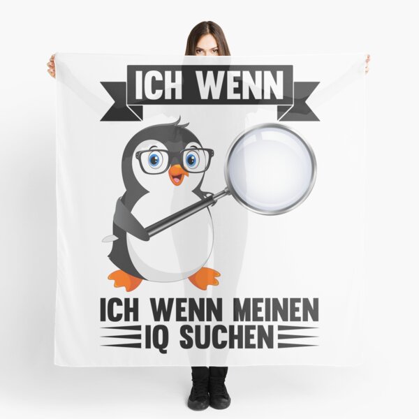 I if search my IQ | Penguin Scarf