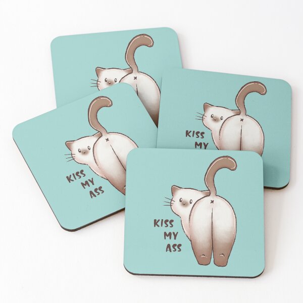 Item preview, Kiss my ass funny cat designed and sold by Denise, Denisn't.