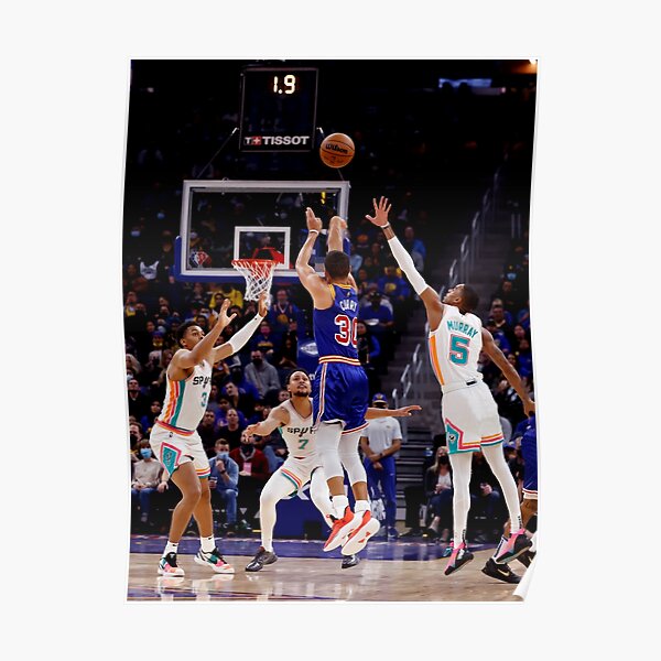 Stephen Curry Buzzer Beater Pour trois Triple Team Poster