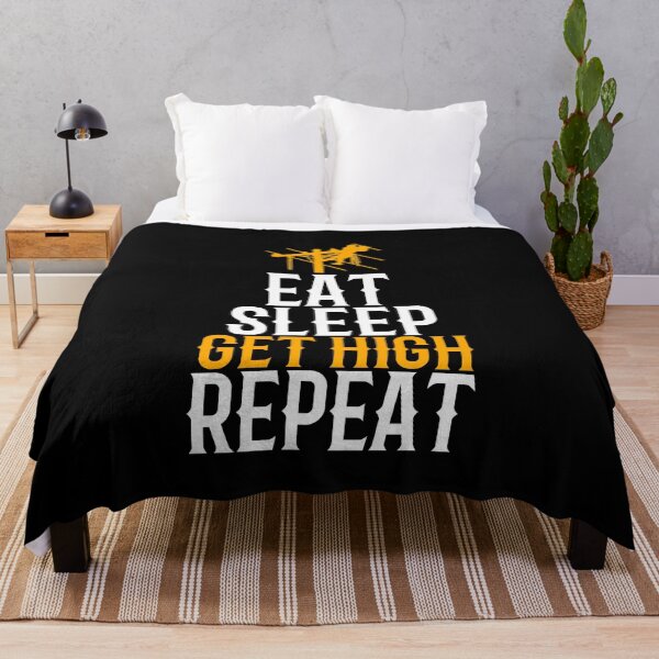Item preview, Lineman Eat. Sleep. Get High. Repeat ~ Funny Pole Power Lineman Humor designed and sold by TeesYouWant.