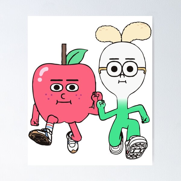 Item preview, Cute apple and onion couple      designed and sold by AllSortsMerchs.