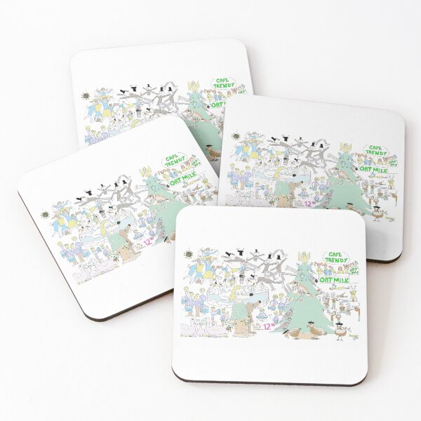 Item preview, Moobear and Spike on the twelve days of Christmas designed and sold by LovelyDayArt.