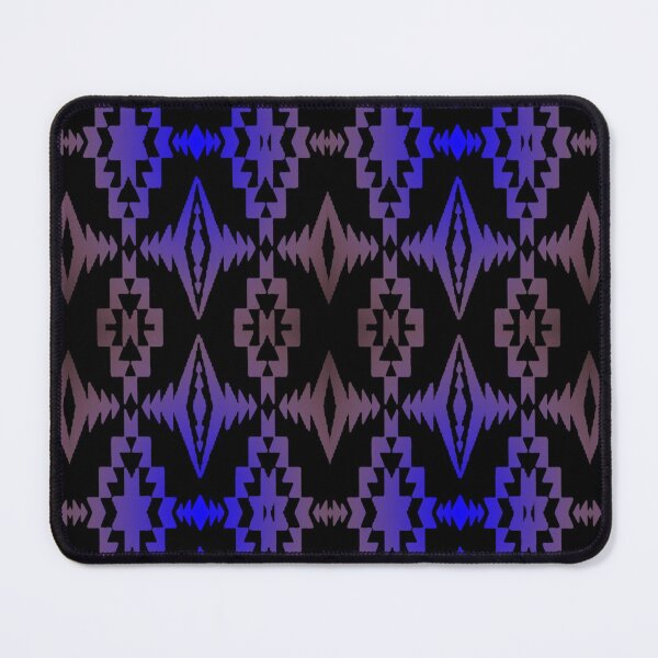 Item preview, Dark Grey / Blue Gradient Native Blanket Print designed and sold by JMWCD.