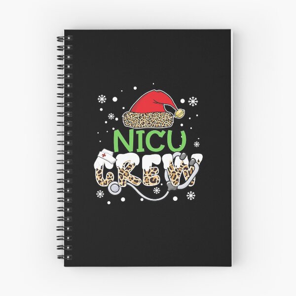 Item preview, Womens NICU Crew Leopard Santa Hat Stethoscope Nurse Christmas designed and sold by OscarBernal.