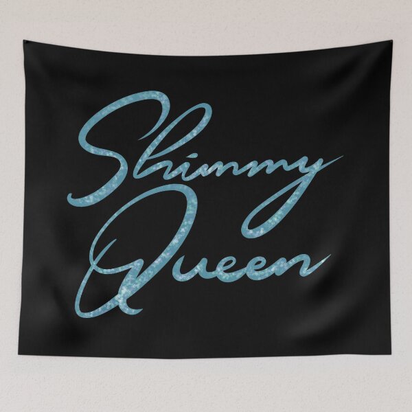 Item preview, Shimmy Queen Sparkly Blue and Black designed and sold by meleyart.