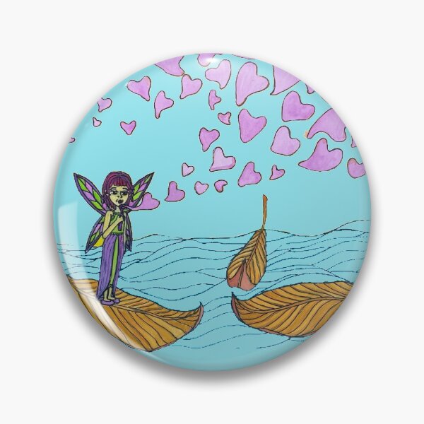 Item preview, Pixie Blowing Hearts, Sea of Love designed and sold by LuvbuzzArt.