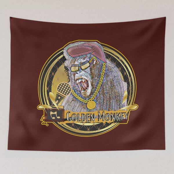 Item preview, Cool GOLDEN Monkey - Music Rapper #2 design designed and sold by OMdesign10.