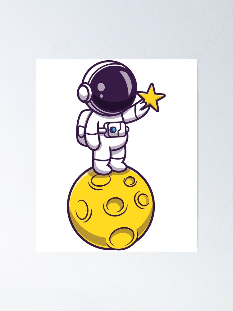 Póster «Astronauta-Luna-Estrella !!! Astronautas !!!» de TheMoonCake | Redbubble Póster «Astronauta-Luna-Estrella !!! Astronautas !!!» de TheMoonCake | Redbubble