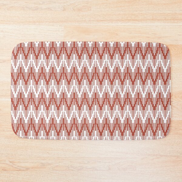 Item preview, Red and White Striped Chevron Ripple Pattern - Dunn and Edwards 2022 Trending Color Red River DE5125 designed and sold by ColorOfTheYears.