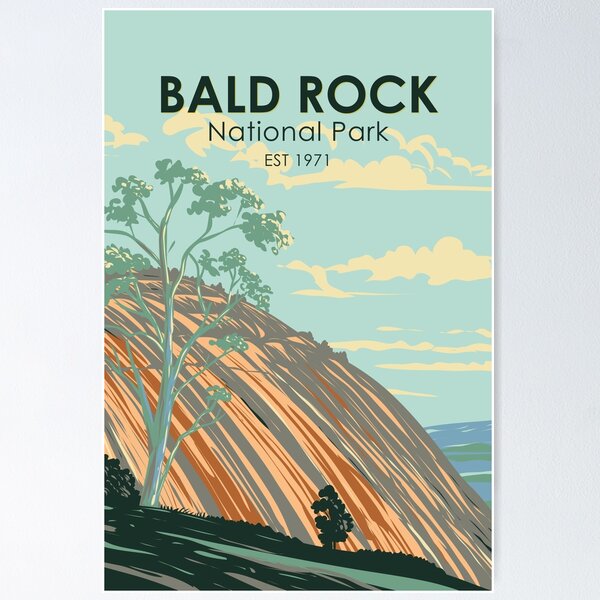 Item preview, Bald Rock National Park Australia Vintage designed and sold by KrisSidDesigns.