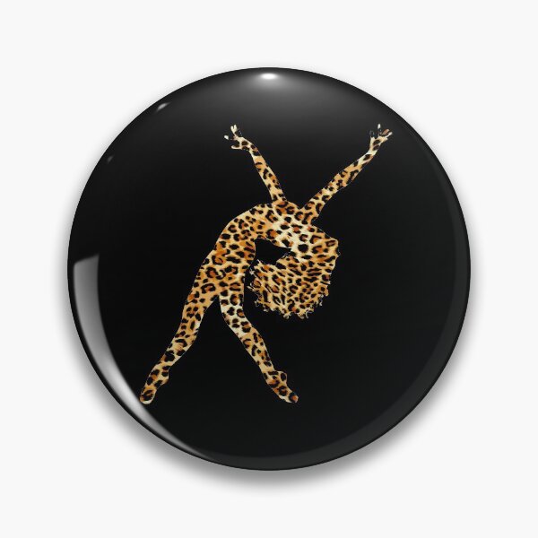 Item preview, LYRICAL BALLET - LEOPARD CHEETAH TEXTURE - BALLERINA SILHOUETTE designed and sold by KoolDsignsDANCE.