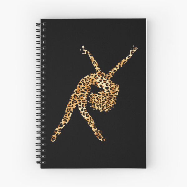Item preview, LYRICAL BALLET - LEOPARD CHEETAH TEXTURE - BALLERINA SILHOUETTE designed and sold by KoolDsignsDANCE.