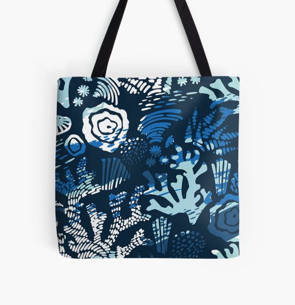 Deep Dive - Abstract Retro All Over Print Tote Bag