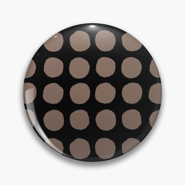 Item preview, Black and Brown Abstract Polka Dot Pattern Pairs DE 2022 Trending Color Wandering Road DE6076 designed and sold by ColorOfTheYears.