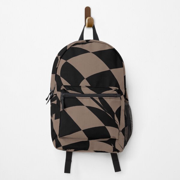 Artikelvorschau, Black and Brown Distorted Checkerboard Pattern Pairs DE 2022 Trending Color Wandering Road DE6076 entworfen und verkauft von ColorOfTheYears.