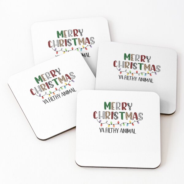 Item preview, Merry Christmas ya filthy animal sublimation Christmas Lights designed and sold by OscarBernal.