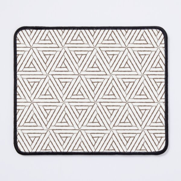 Item preview, Brown and White Triangle Pattern Pairs DE 2022 Trending Color Wandering Road DE6076 designed and sold by ColorOfTheYears.