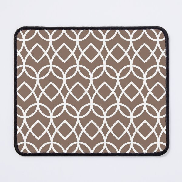 Item preview, Brown and White Geometric Line Pattern Pairs DE 2022 Trending Color Wandering Road DE6076 designed and sold by ColorOfTheYears.