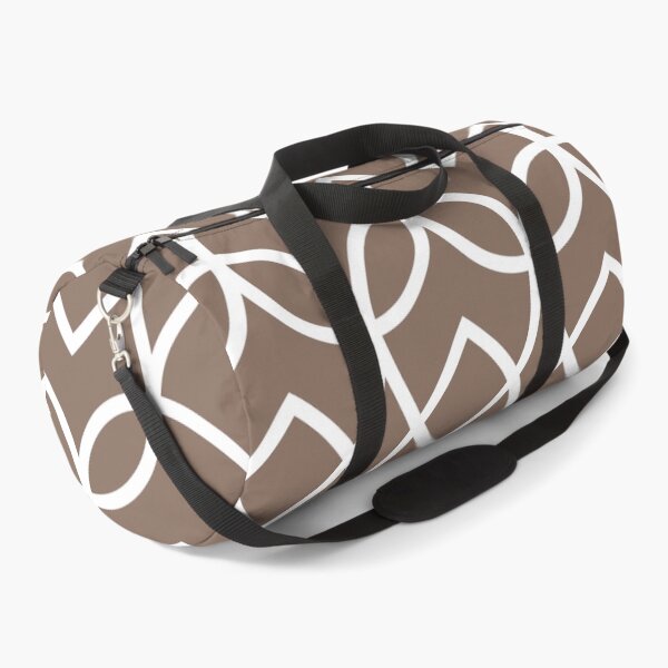 Item preview, Brown and White Geometric Line Pattern Pairs DE 2022 Trending Color Wandering Road DE6076 designed and sold by ColorOfTheYears.