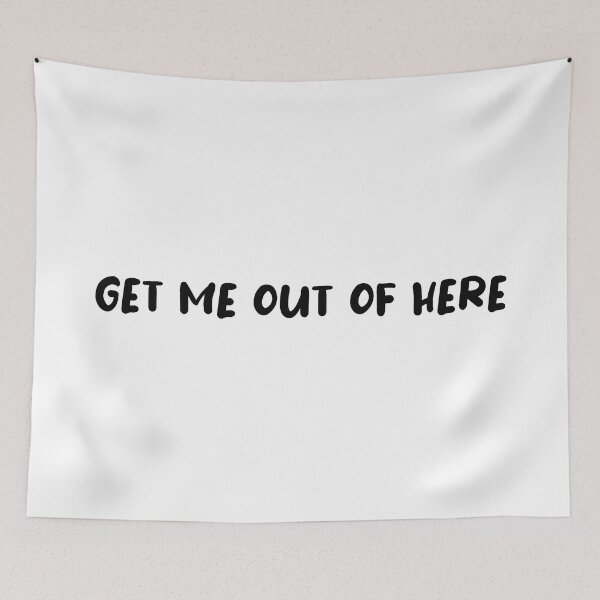 Item preview, Get Me Out Of Here (Black) designed and sold by FilipeFerreira.