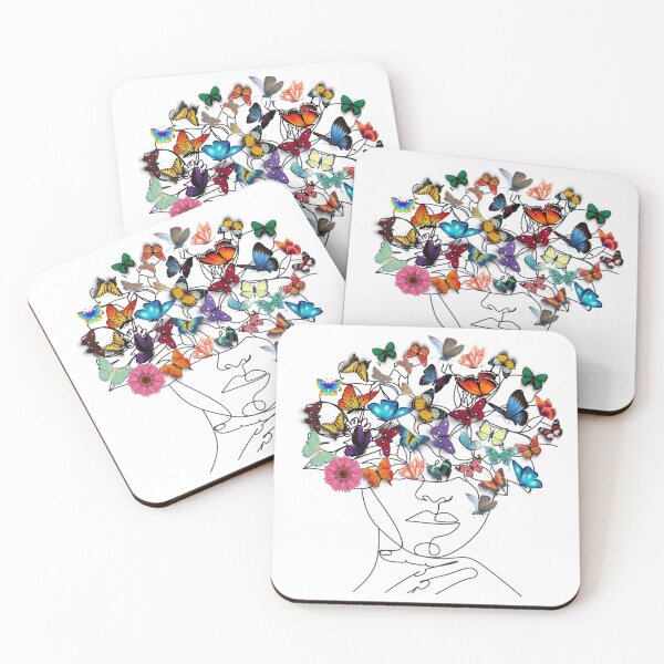 Item preview, Butterfly Head Colorful Women's, Rainbow Colored Butterfly Graphic designed and sold by spherex.