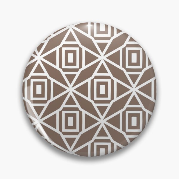 Item preview, Brown and White Diamond Rectangle Pattern Pairs DE 2022 Trending Color Wandering Road DE6076 designed and sold by ColorOfTheYears.