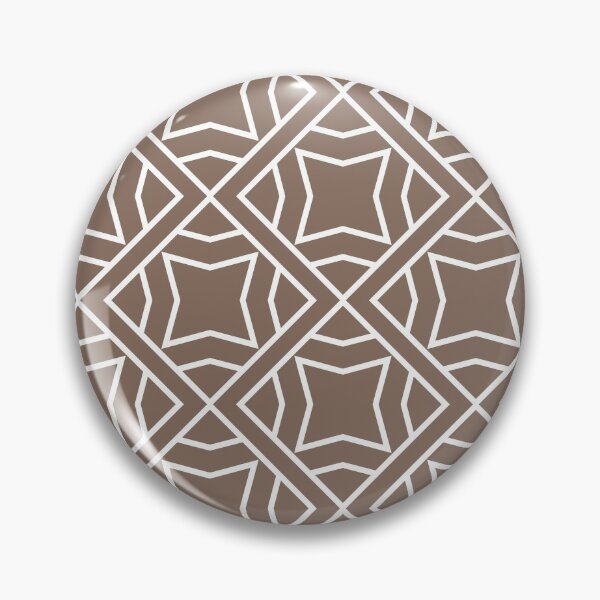 Item preview, Brown and White Modern Stripe Cube Tile Pattern 2 Pairs DE 2022 Trending Color Wandering Road DE6076 designed and sold by ColorOfTheYears.