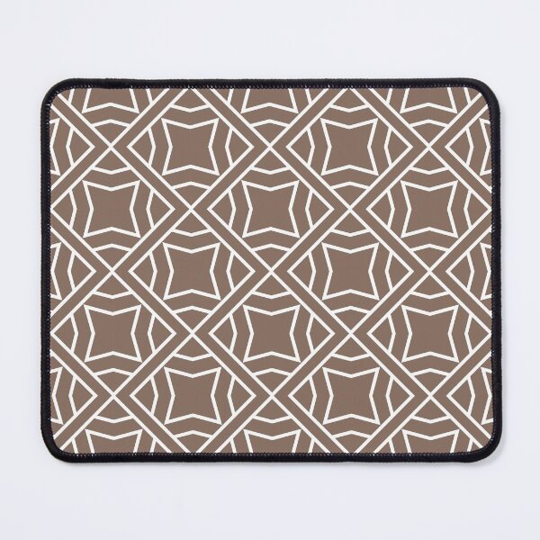 Item preview, Brown and White Modern Stripe Cube Tile Pattern 2 Pairs DE 2022 Trending Color Wandering Road DE6076 designed and sold by ColorOfTheYears.