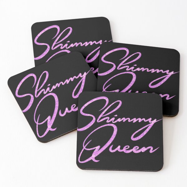 Item preview, Shimmy Queen Sparkly Pink on Black  designed and sold by meleyart.