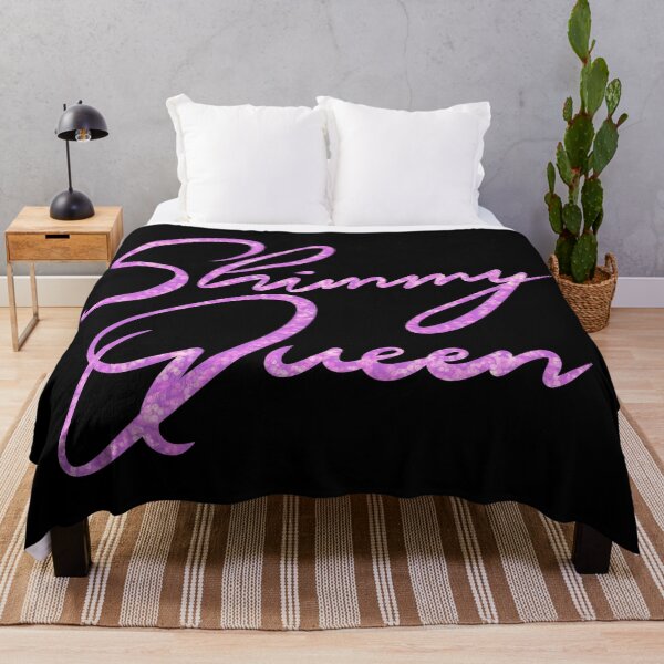Item preview, Shimmy Queen Sparkly Pink on Black  designed and sold by meleyart.