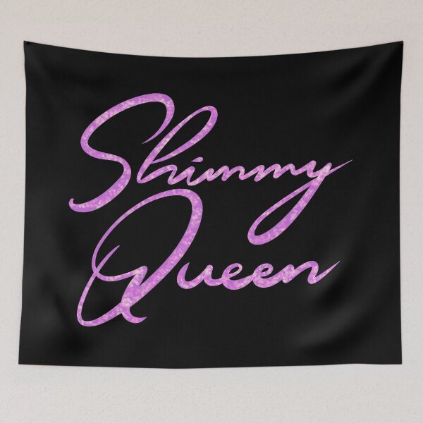 Item preview, Shimmy Queen Sparkly Pink on Black  designed and sold by meleyart.
