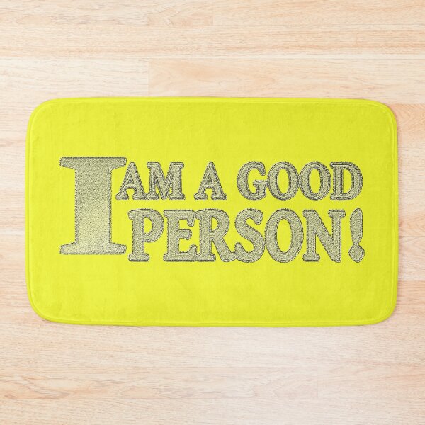 Item preview, Cute Expression White Background Design "GOOD PERSON". Buy Now designed and sold by Health And Fitness Posts e-Store.