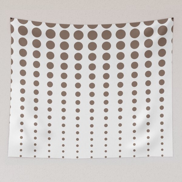 Item preview, Brown and White Reduced Polka Dot Pattern Pairs DE 2022 Trending Color Wandering Road DE6076 designed and sold by ColorOfTheYears.