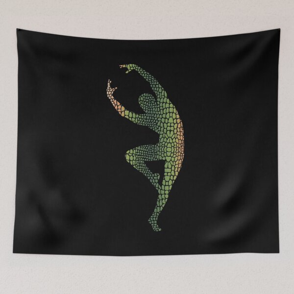 Item preview, LYRICAL BALLET - SNAKE LIZARD REPTILE TEXTURE - MALE DANCER SILHOUETTE designed and sold by KoolDsignsDANCE.