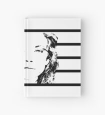 High Contrast Natalie Dormer with Background Design Hardcover Journal