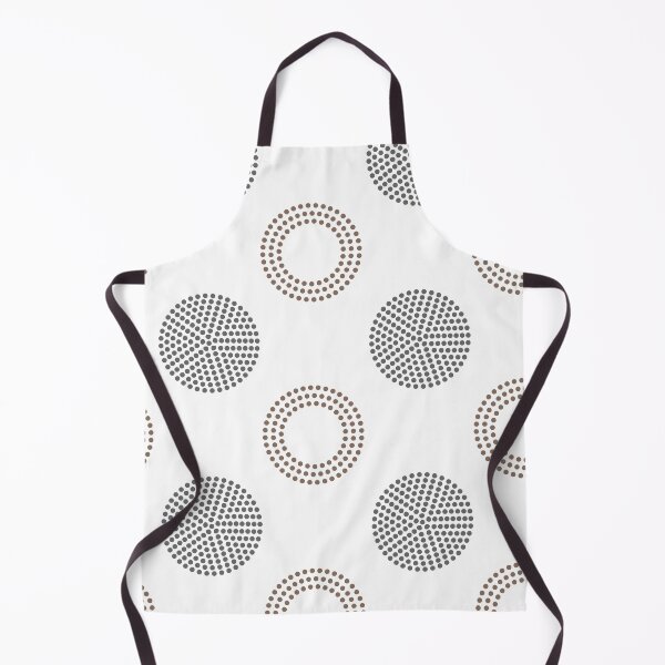 Item preview, Brown Gray and White Circle Polka Dot Pattern Pairs DE 2022 Trending Color Wandering Road DE6076 designed and sold by ColorOfTheYears.
