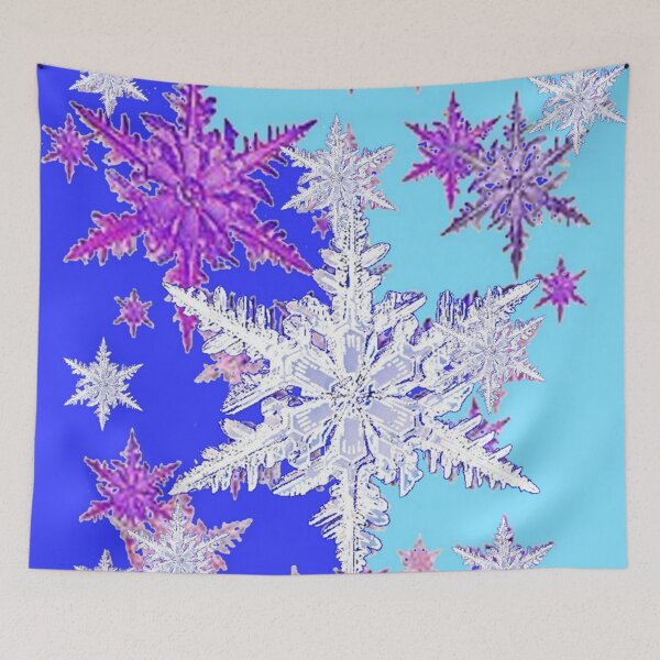 Item preview, COLORED WINTER SNOWFLAKES FANTASY  PATTERN ART designed and sold by sharlesart.