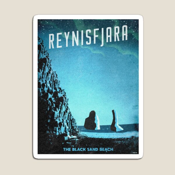 Item preview, Iceland's Reynisfjara Black Sand Beach designed and sold by WiseLikeStudios.