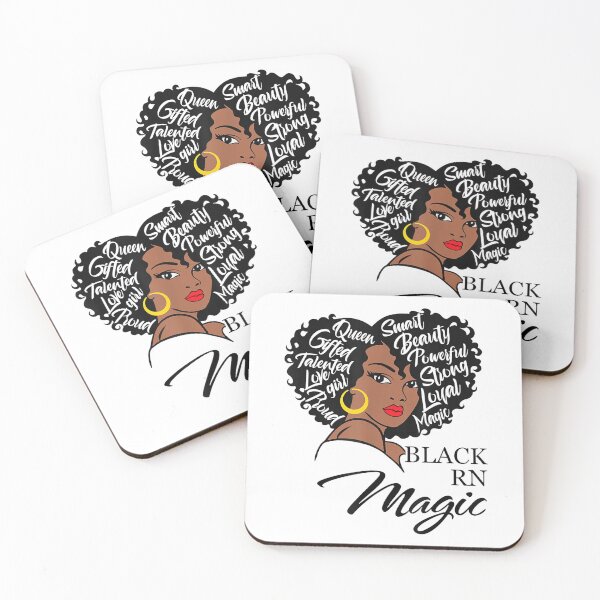 Item preview, Black Smart Registered Nurse RN Afro African designed and sold by Kelly993.
